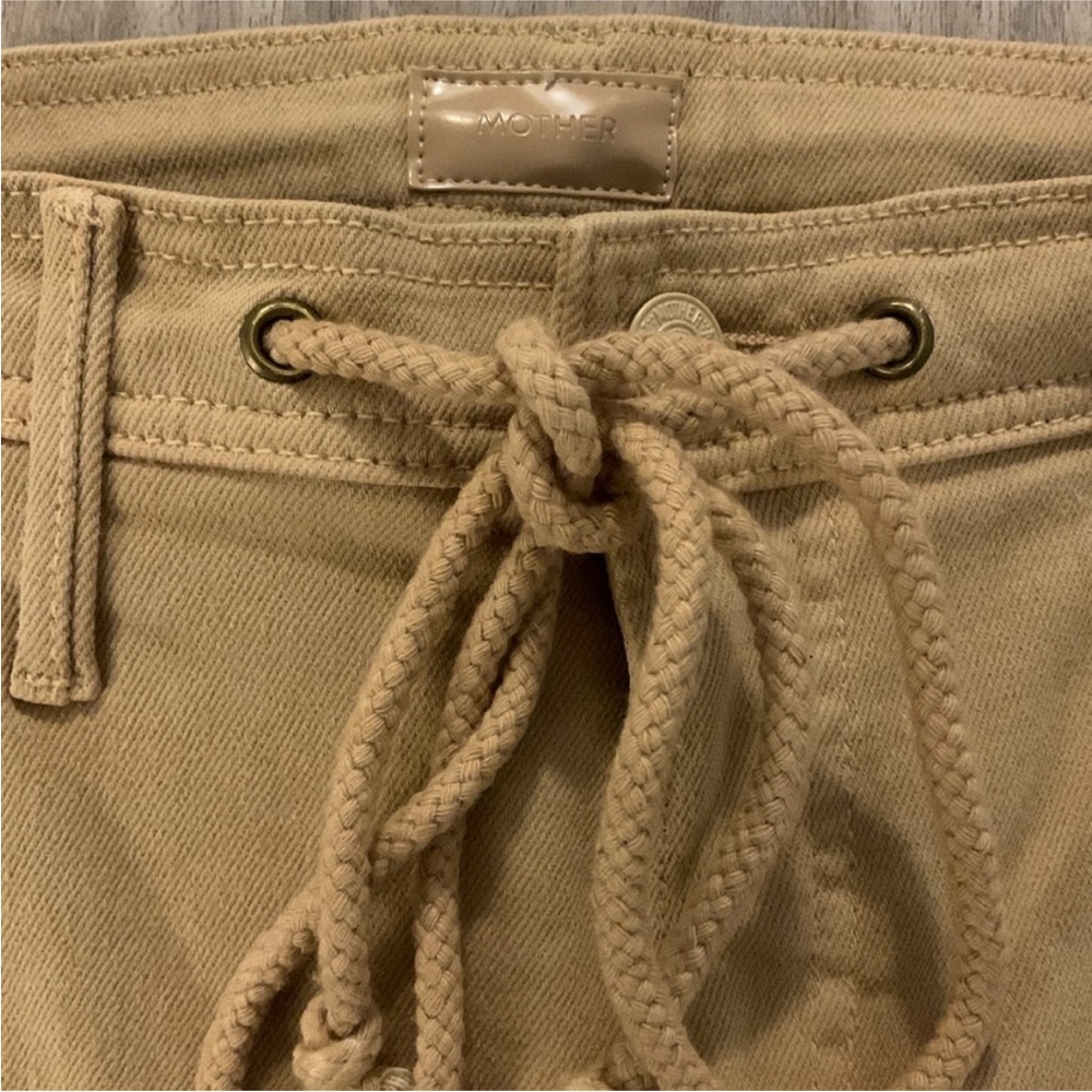 MOTHER Women's Tan Wide-Leg Jeans - Picture 6 of 12